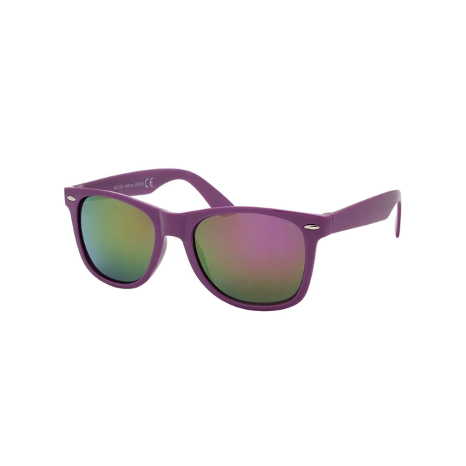 Bright Colored Frame Mirrored Sunglasses