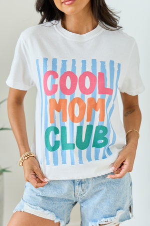 Cool Mom Club White Graphic Tee - STB Boutique