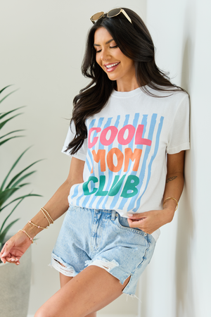 Cool Mom Club White Graphic Tee - STB Boutique
