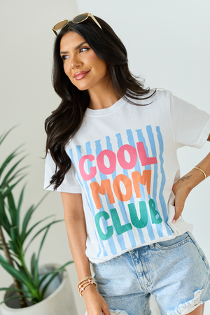 Cool Mom Club White Graphic Tee - STB Boutique