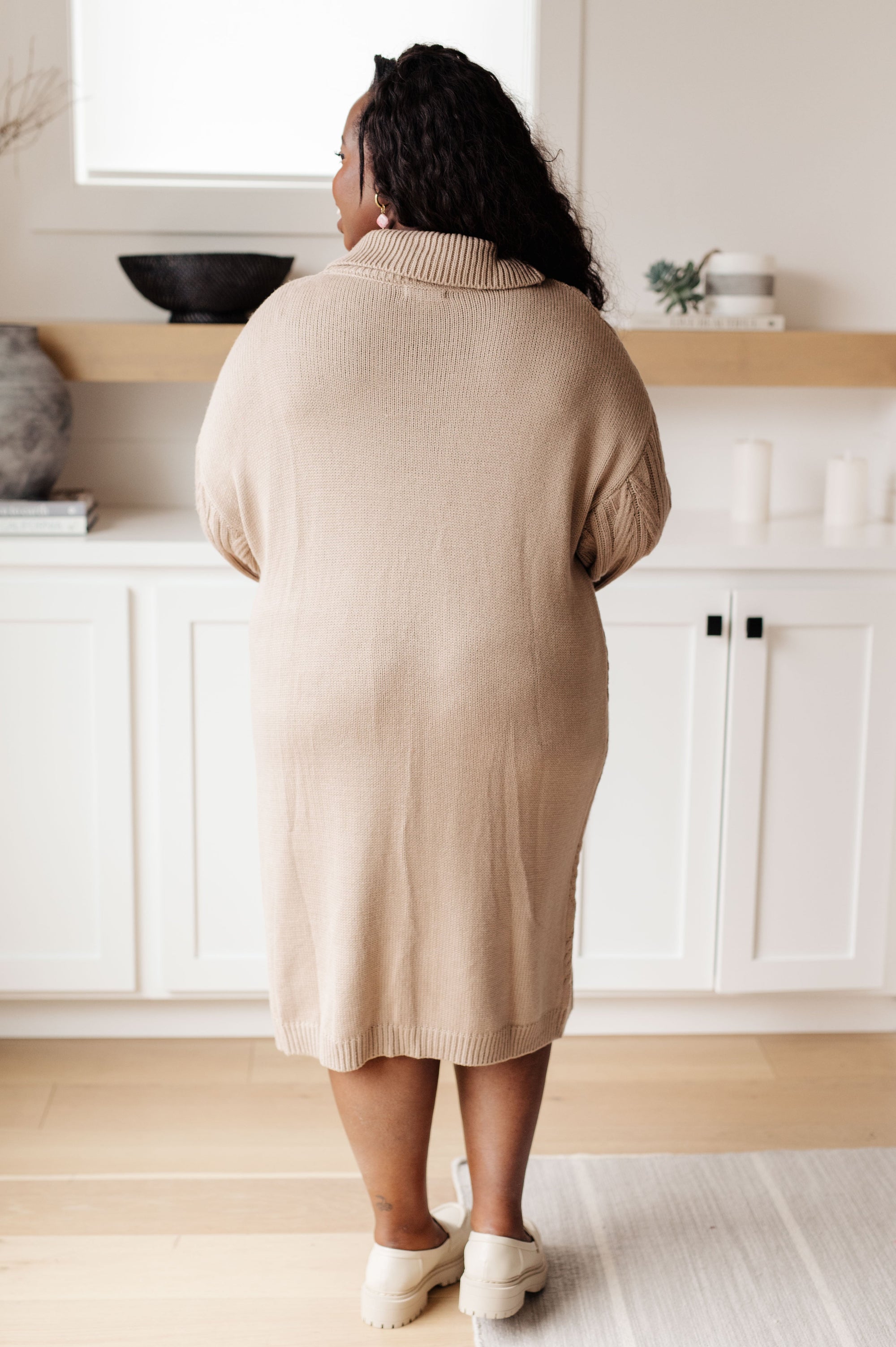 Bundled Beauty Turtleneck Sweater Dress (SM-3X)