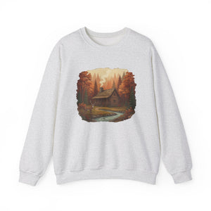 Retro Deer Cabin Crewneck Sweatshirt - 3 Colors
