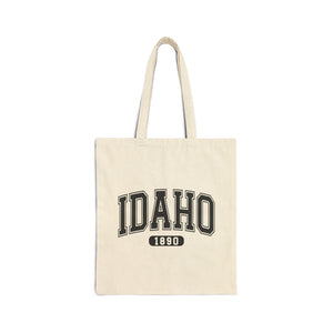 Idaho 1890 Logo Canvas Tote Bag - Natural