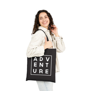 Adventure Canvas Tote Bag - Black