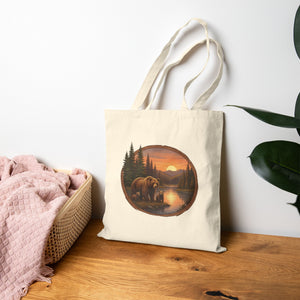 Bear at Sunset Tote Bag