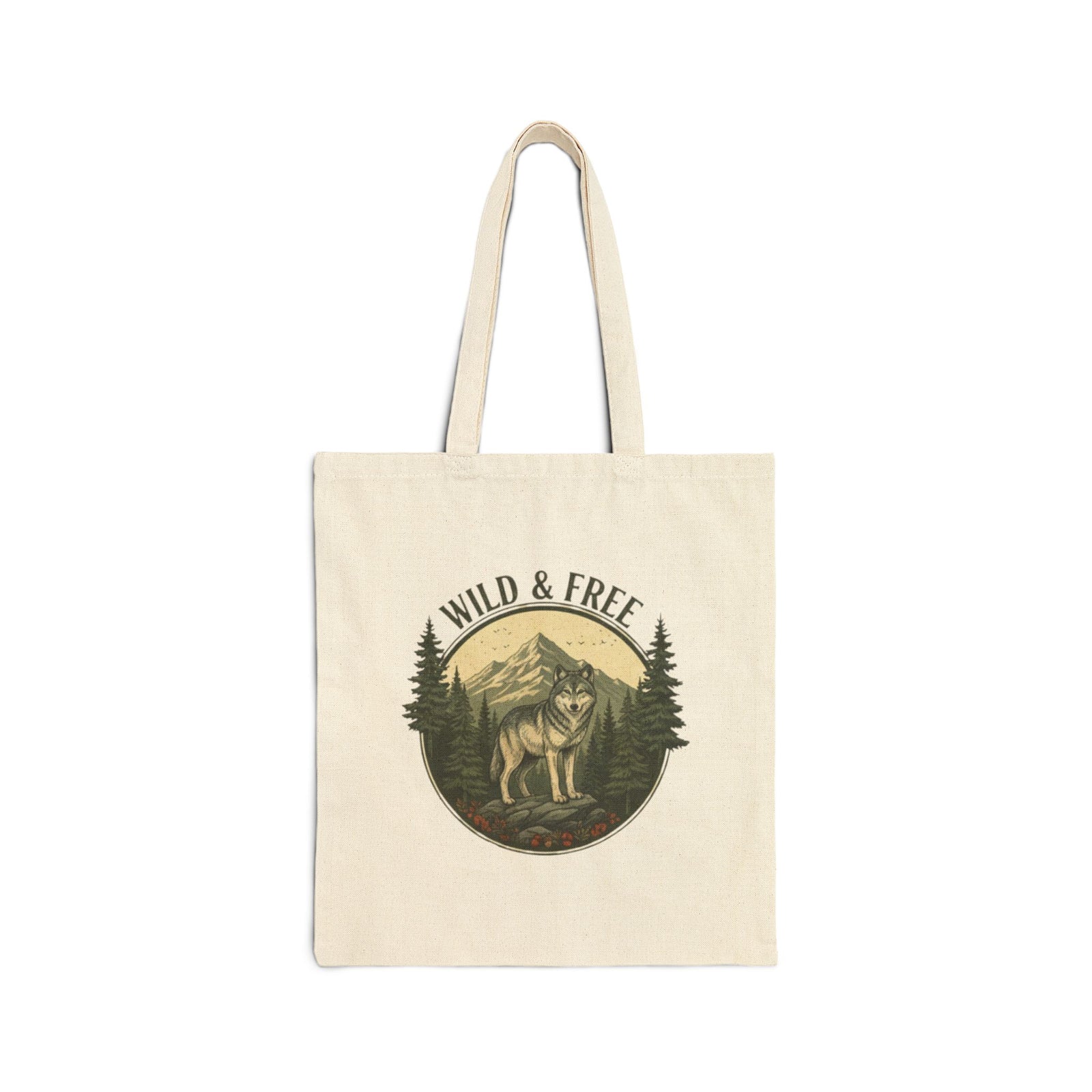 Wild & Free Wolf Tote Bag