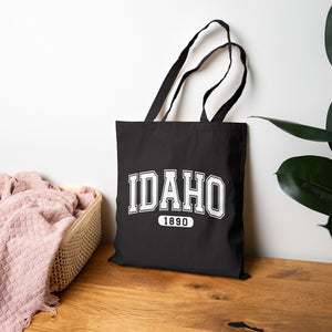 Idaho 1890 Logo Canvas Tote Bag - Black