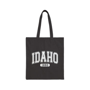 Idaho 1890 Logo Canvas Tote Bag - Black