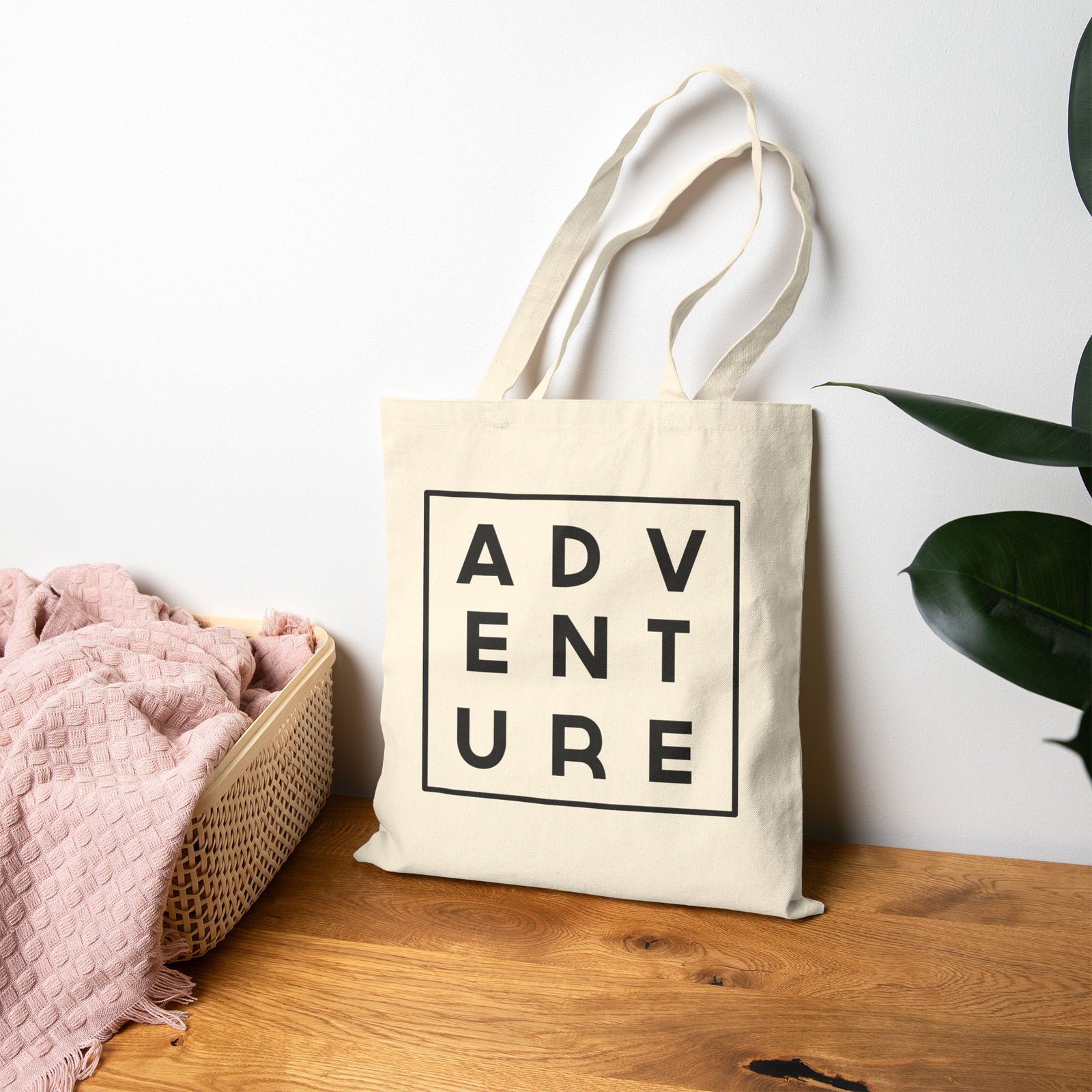 Adventure Canvas Tote Bag - Natural