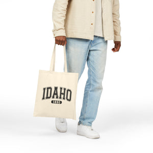 Idaho 1890 Logo Canvas Tote Bag - Natural