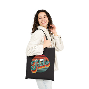 Retro Idaho Striped Canvas Tote Bag