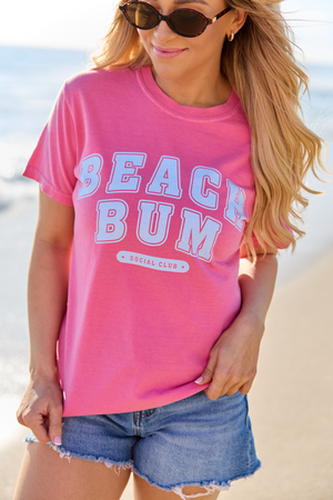 Beach Bum Pink Graphic Tee - STB Boutique