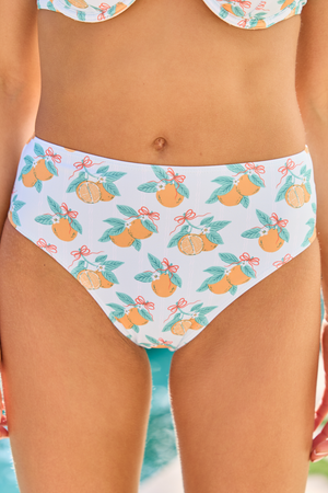 Everyday Fanta-Sea Orange Print Printed Bikini Bottom SALE - STB Boutique