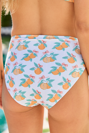 Everyday Fanta-Sea Orange Print Printed Bikini Bottom SALE - STB Boutique