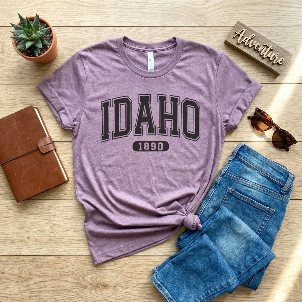 Idaho 1890 Tee Bella Canvas Graphic Tee - 4 Colors
