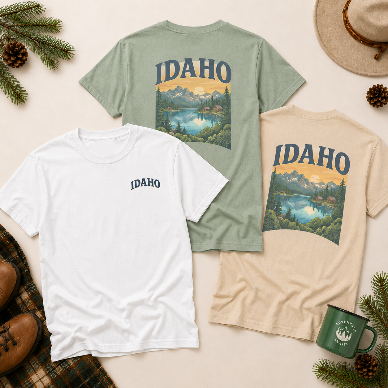 Idaho Scenic Back Graphic Tee