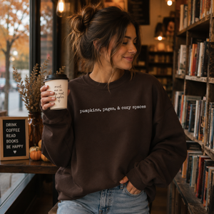 Pumpkins Pages & Cozy Spaces Crewneck Sweatshirt - 5 Colors