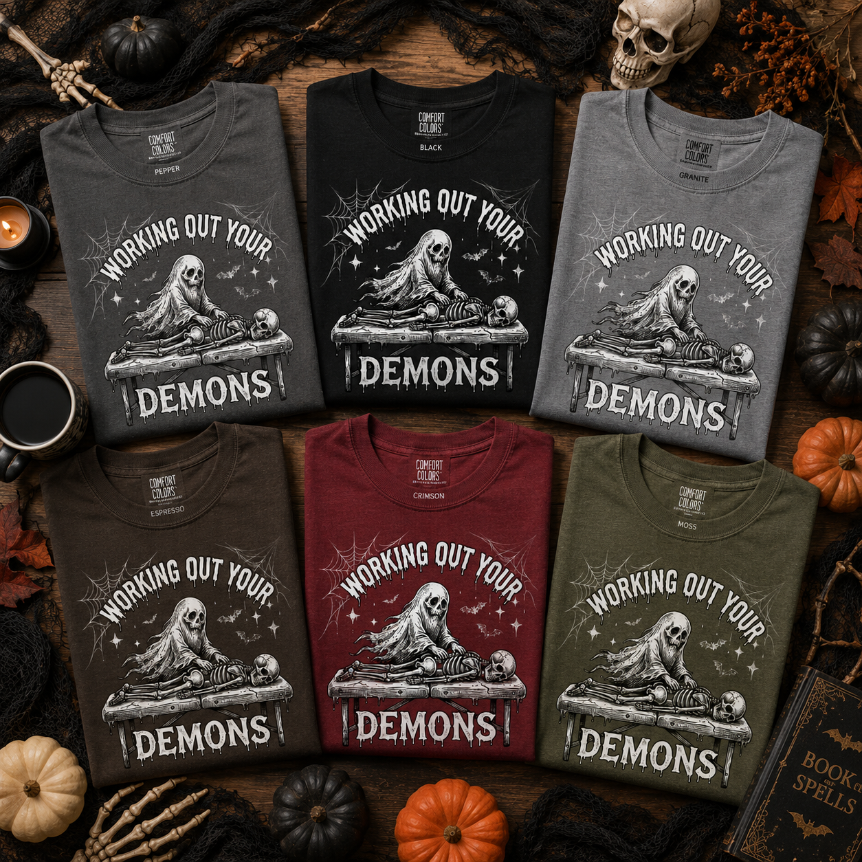Working Out Your Demons Massage Therapist Tee - 6 Colors