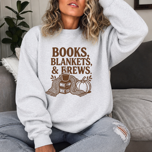 Books Blankets & Brews Crewneck Sweatshirt - 3 Colors