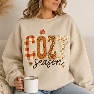 Cozy Season Pattern Crewneck Sweatshirt - 3 Colors