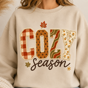 Cozy Season Pattern Crewneck Sweatshirt - 3 Colors