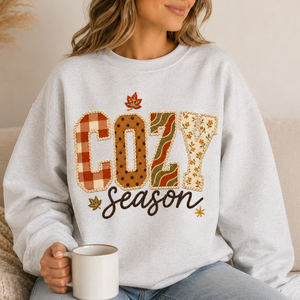 Cozy Season Pattern Crewneck Sweatshirt - 3 Colors