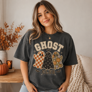 Ghost Club Shirt Faux Patch Tee - 3 Colors