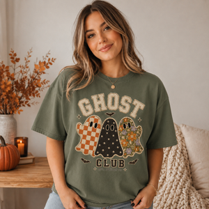 Ghost Club Shirt Faux Patch Tee - 3 Colors