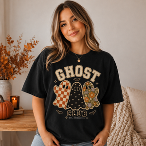 Ghost Club Shirt Faux Patch Tee - 3 Colors