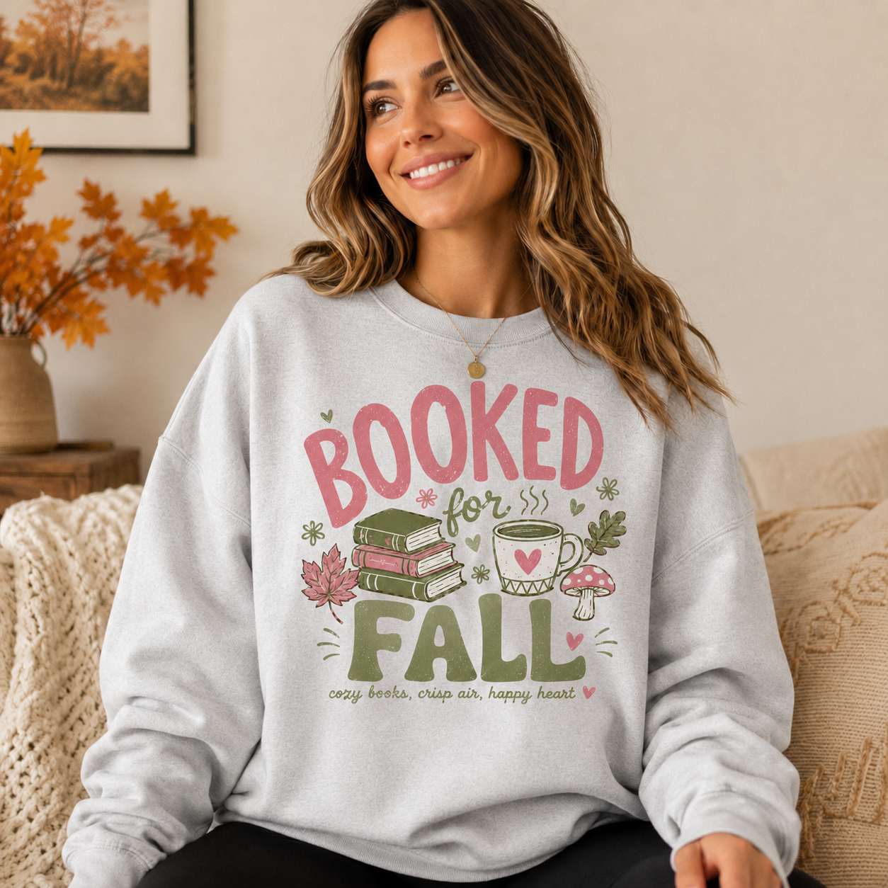 Booked for Fall Crewneck Sweatshirt - 3 Colors
