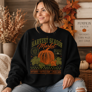 Harvest Season Market Crewneck Sweatshirt - 3 Colors
