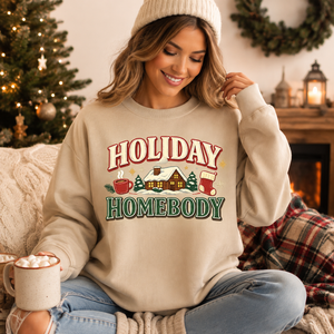 Holiday Homebody Crewneck Sweatshirt -  4 Colors