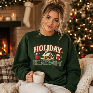 Holiday Homebody Crewneck Sweatshirt -  4 Colors