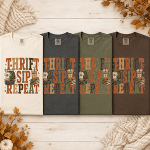 Thrift Sip Repeat Tee - 4 Colors