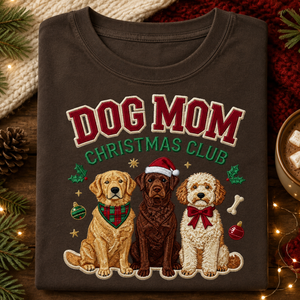 Dog Mom Christmas Club Tee - 4 Colors