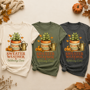 Sweater Weather Plant Tee - 3 Colors