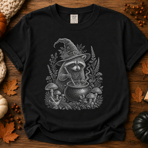 Woodland Witchy Raccoon Tee - 2 Colors