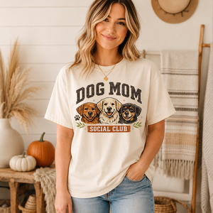 Dog Mom Social Club Tee - 3 Colors