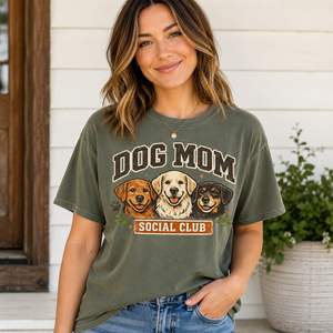 Dog Mom Social Club Tee - 3 Colors