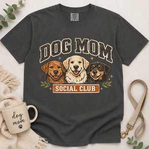 Dog Mom Social Club Tee - 3 Colors