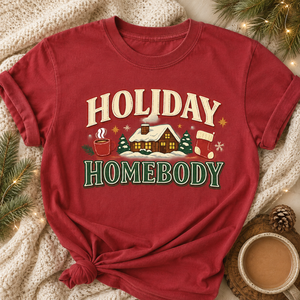 Holiday Homebody Tee - 4 Colors