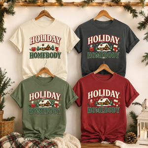 Holiday Homebody Tee - 4 Colors