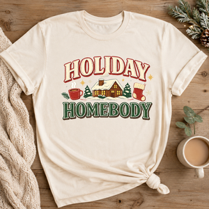 Holiday Homebody Tee - 4 Colors