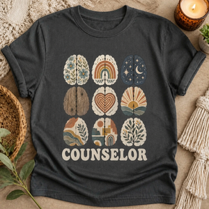 Boho School Counselor Tee - 4 Colors