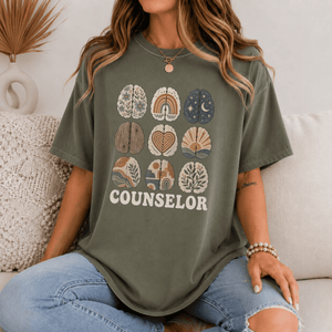 Boho School Counselor Tee - 4 Colors