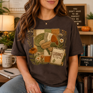 School Counselor Faux Patch Tee - 4 Colors
