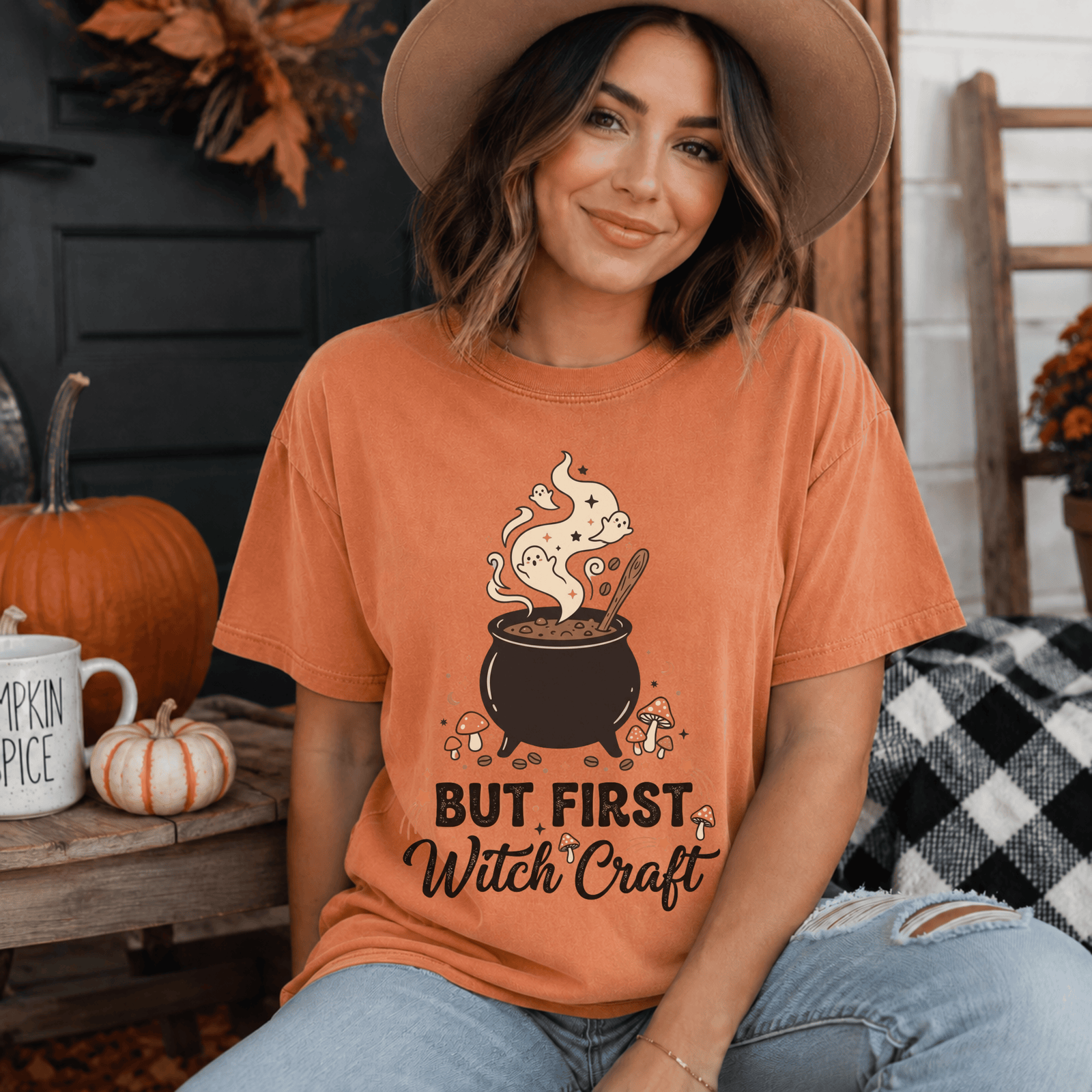 But First Witch Craft Halloween Coffee Tee - 5 Colors