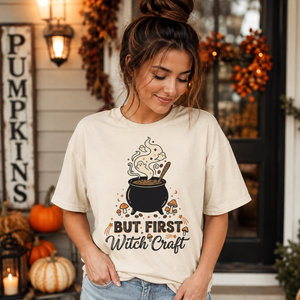 But First Witch Craft Halloween Coffee Tee - 5 Colors