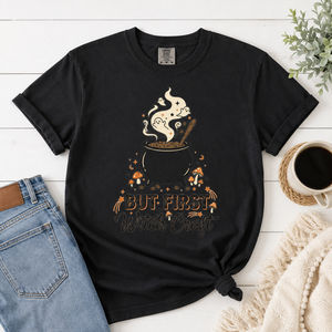 But First Witch Craft Halloween Coffee Tee - 5 Colors