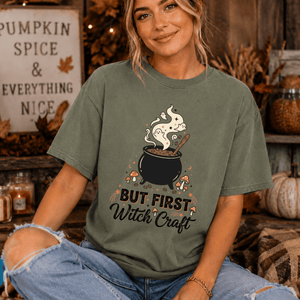 But First Witch Craft Halloween Coffee Tee - 5 Colors